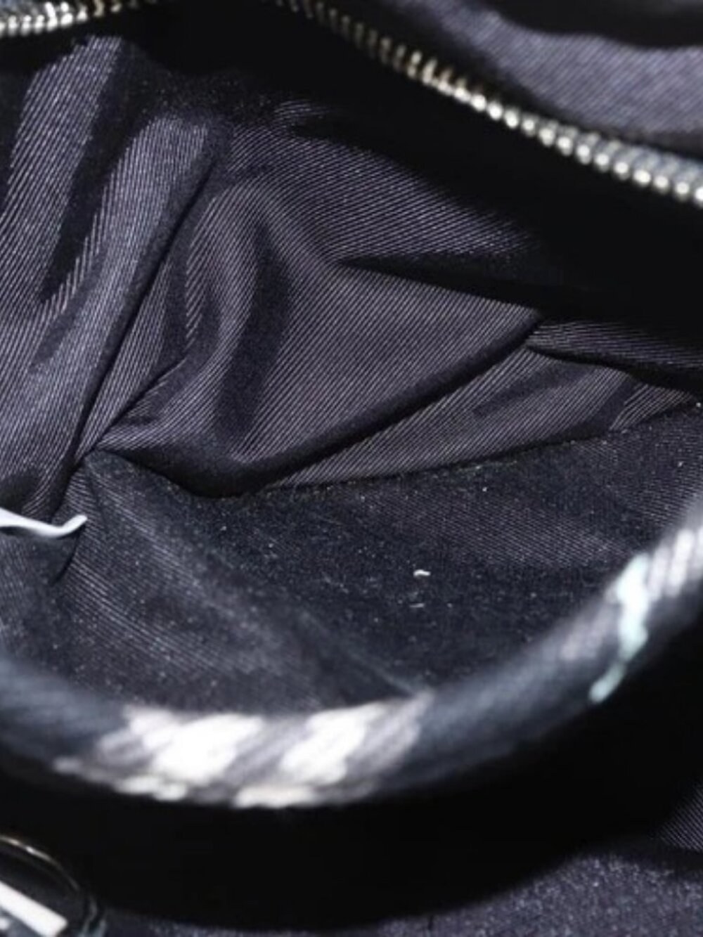 BURBERRY Nova Check Blue Label Hand Bag Canvas Black Auth 163921 - Picture 14 of 16